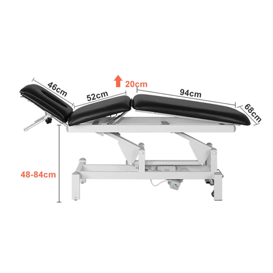Electric examination bed