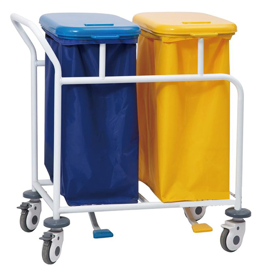 Medical waste cart trolley