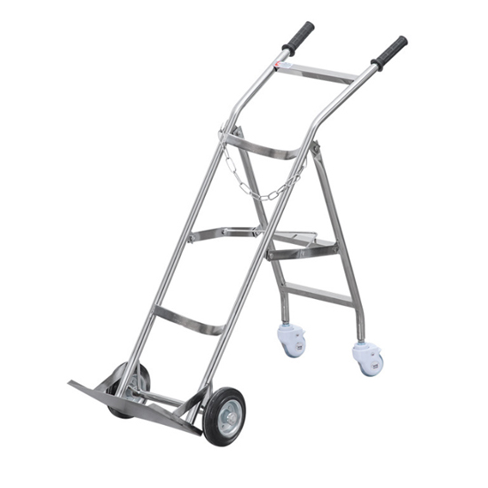 Oxygen cylinder trolley