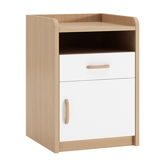 Wooden bedside cabinet