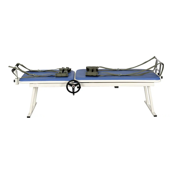 Lumbar traction bed